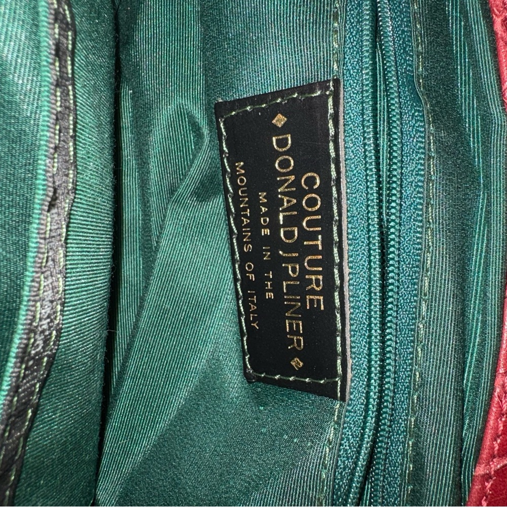 Leopard Print and Red Leather Women's Bag - Picture 4 of 8